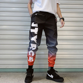 TRENDY Nine Pants Gradient Color Trousers For Men