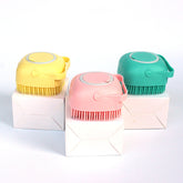 Silicone Dog Bath Massage Gloves Brush Pet Cat Bathroom Cleaning Tool Comb Brush For Dog Can Pour Shampoo Dog Grooming Supplies - Swefashionstore